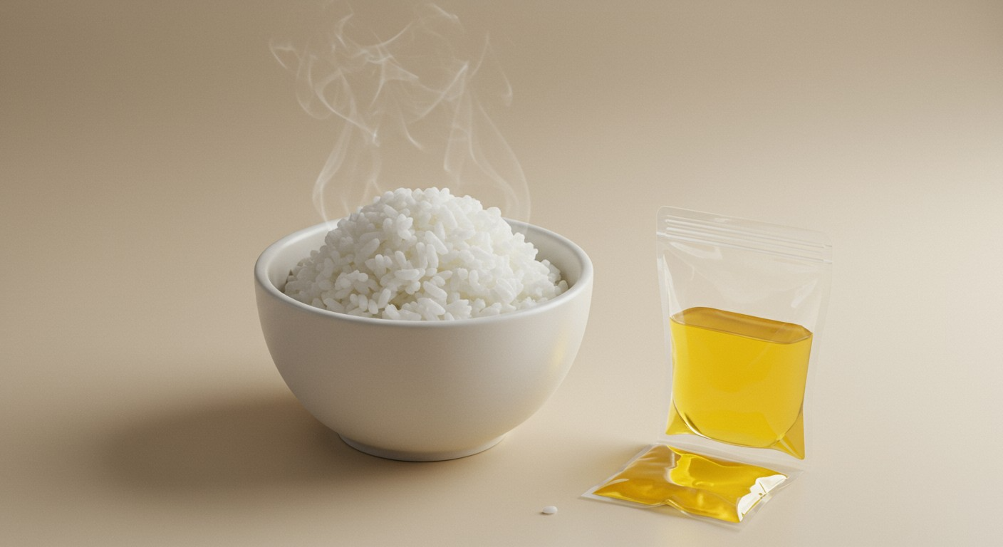 a bowl of warm rice
