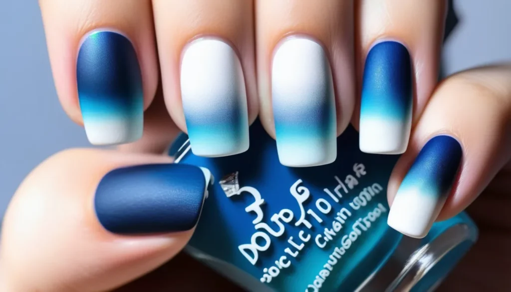 Matte White and Blue Gradient