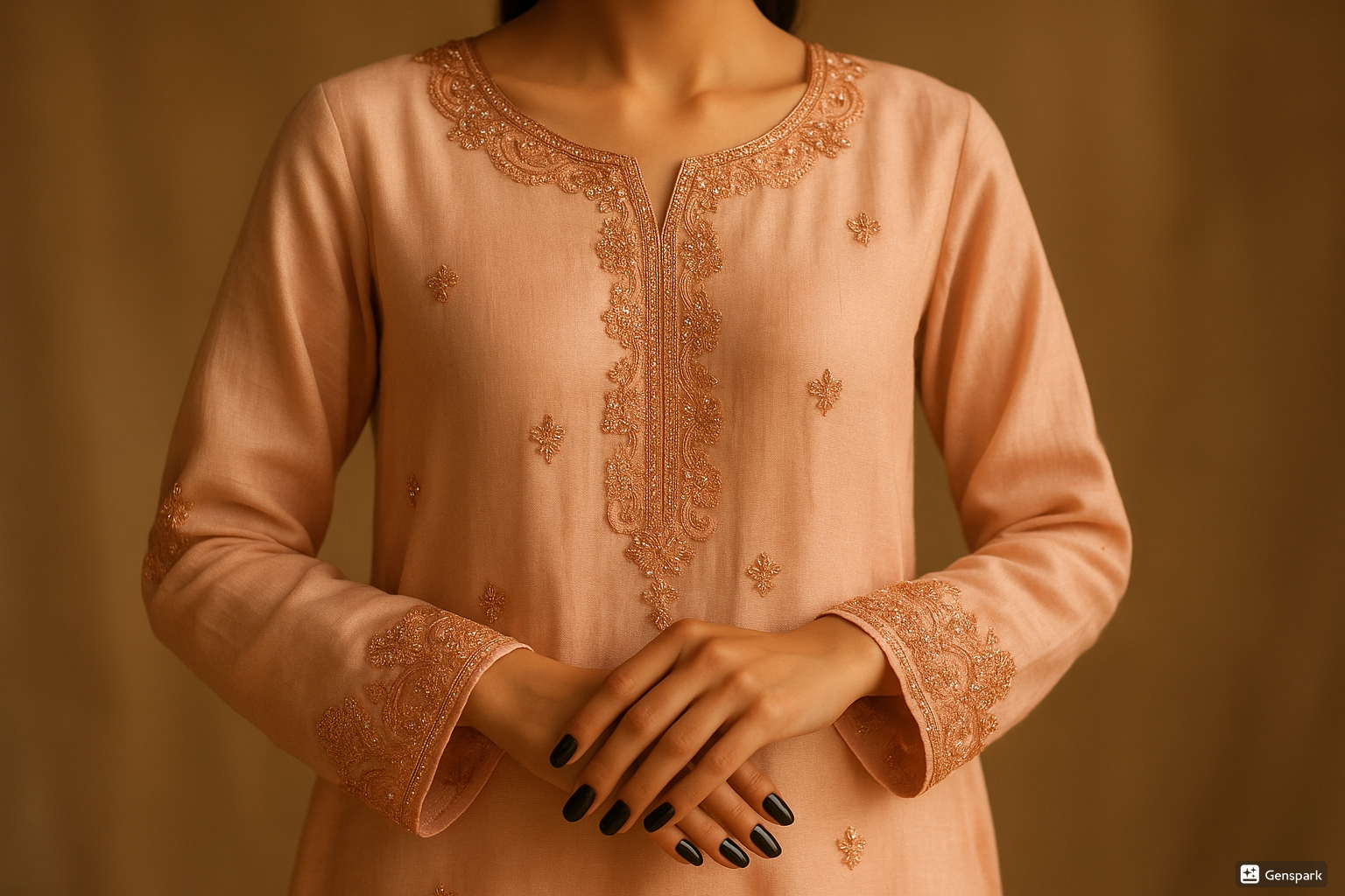 blush peach raw silk