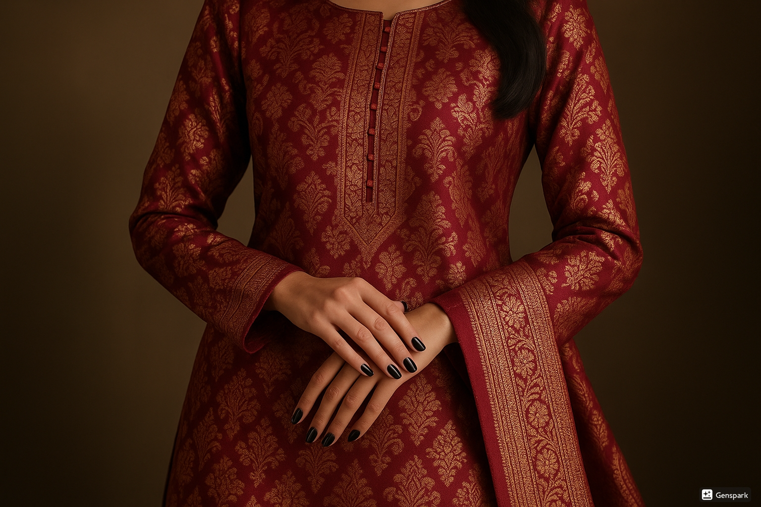 maroon and gold banrsi