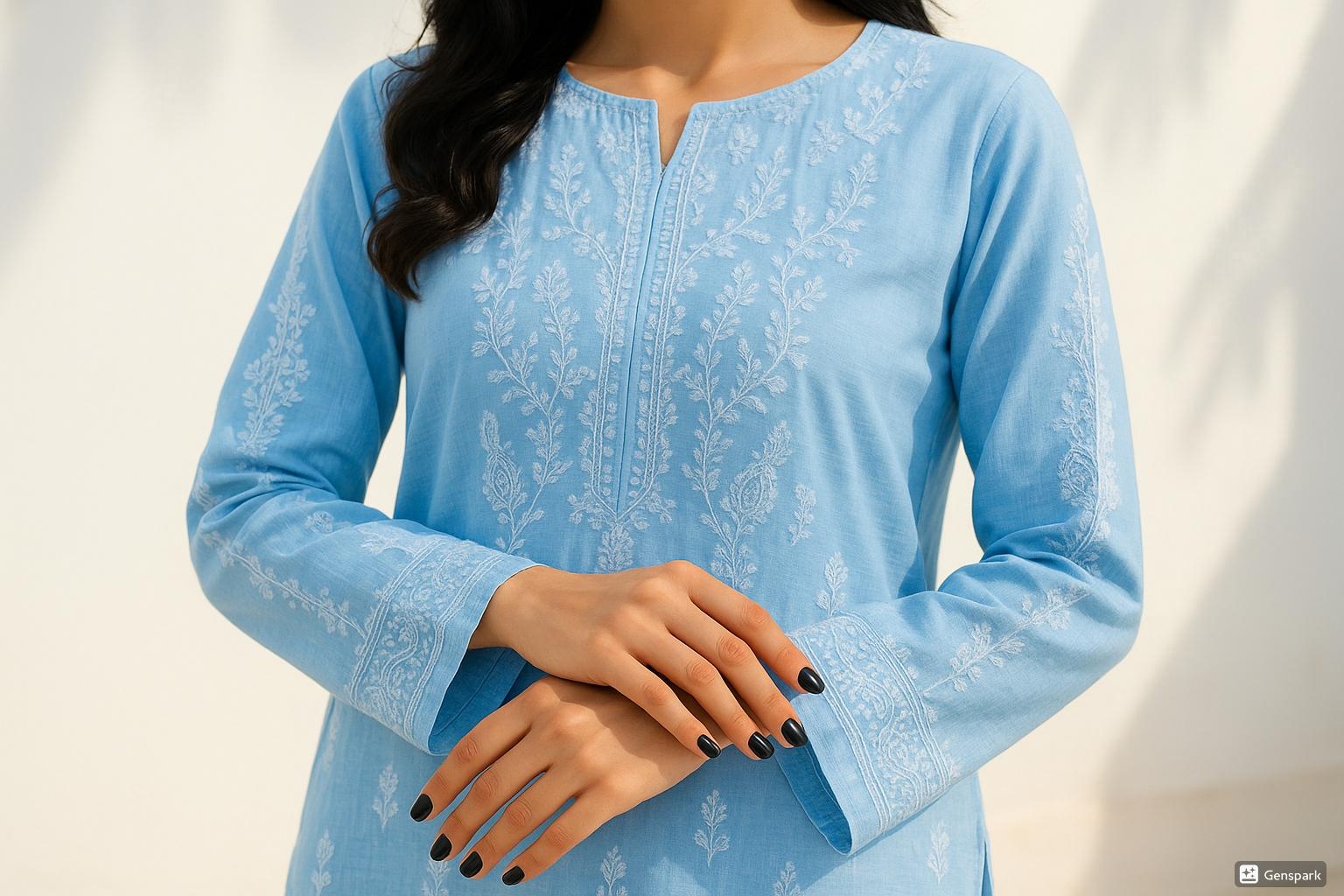 sky blue cotton