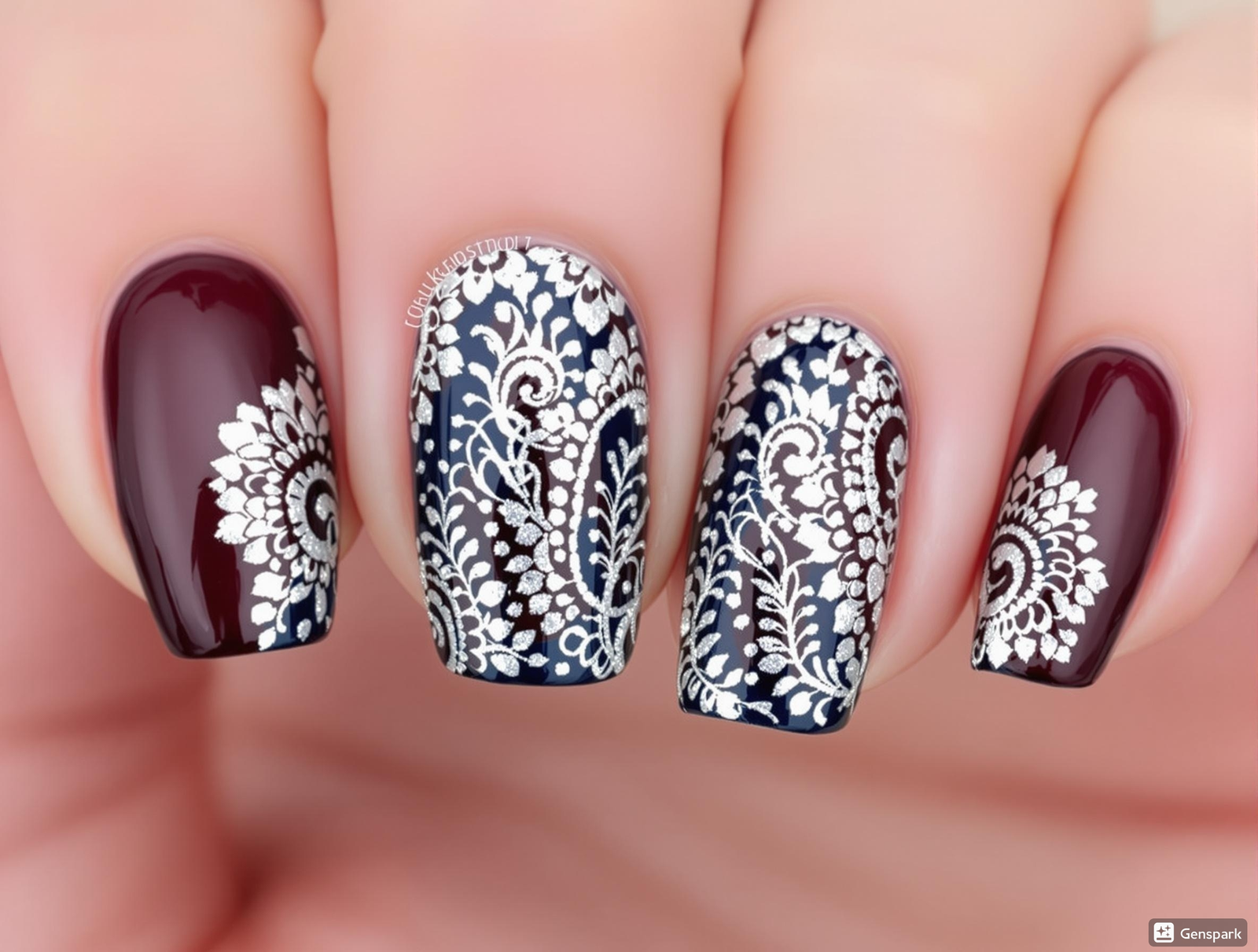 rich burgundy